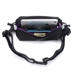 Fitletic | Unisex Neo Racing Belt - Black 8 Fitletic | Unisex Neo Racing Belt - Black -Ronhill Shop neo racing belt black purple interior pocket 1 952x952
